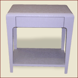 Parsons Table with 1-1/2" Roll-Top Edge, Drawer and Shelf